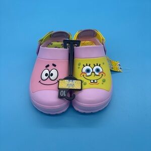 Sponge Bob SquarePants & Patrick Star Clogs Sandals Shoes Ground Up Unisex Sz 10